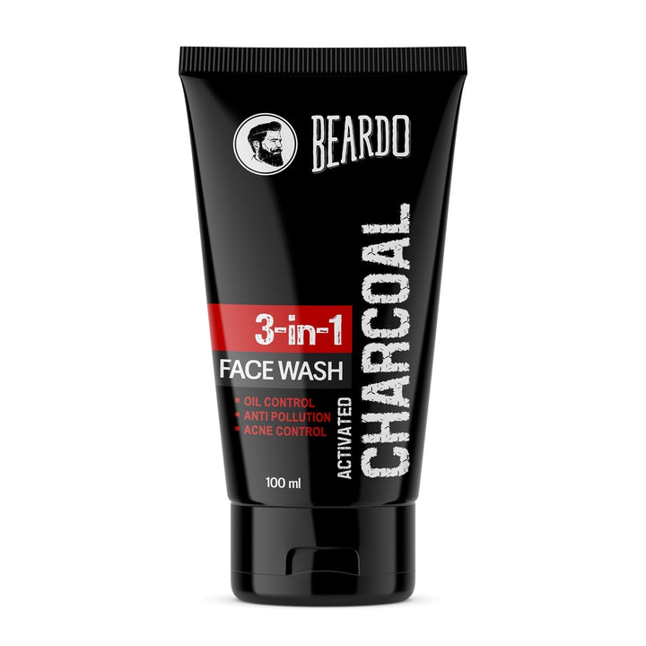 Beardo Activated Charcoal Face Wash 100ml Tube
