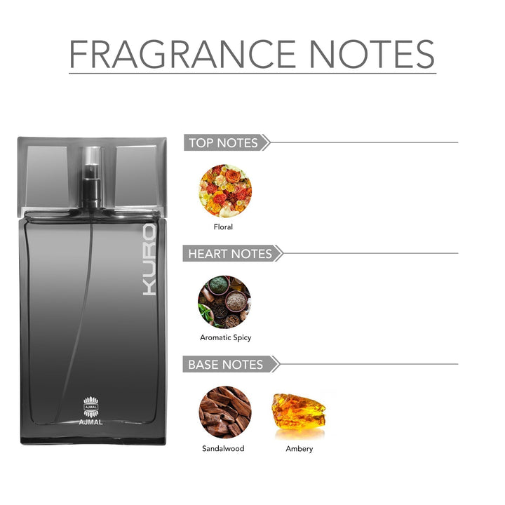 Ajmal Kuro Perfume for Men 90 ml