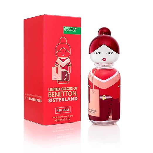 United Colors of Benetton Sisterland Red Rose Eau De Toilette 80 ml