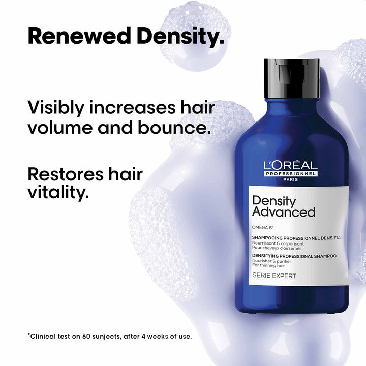 L’Oreal Professionnel Density Advanced Shampoo, 1500ml | Densifying & Nourishing Hair Cleanser