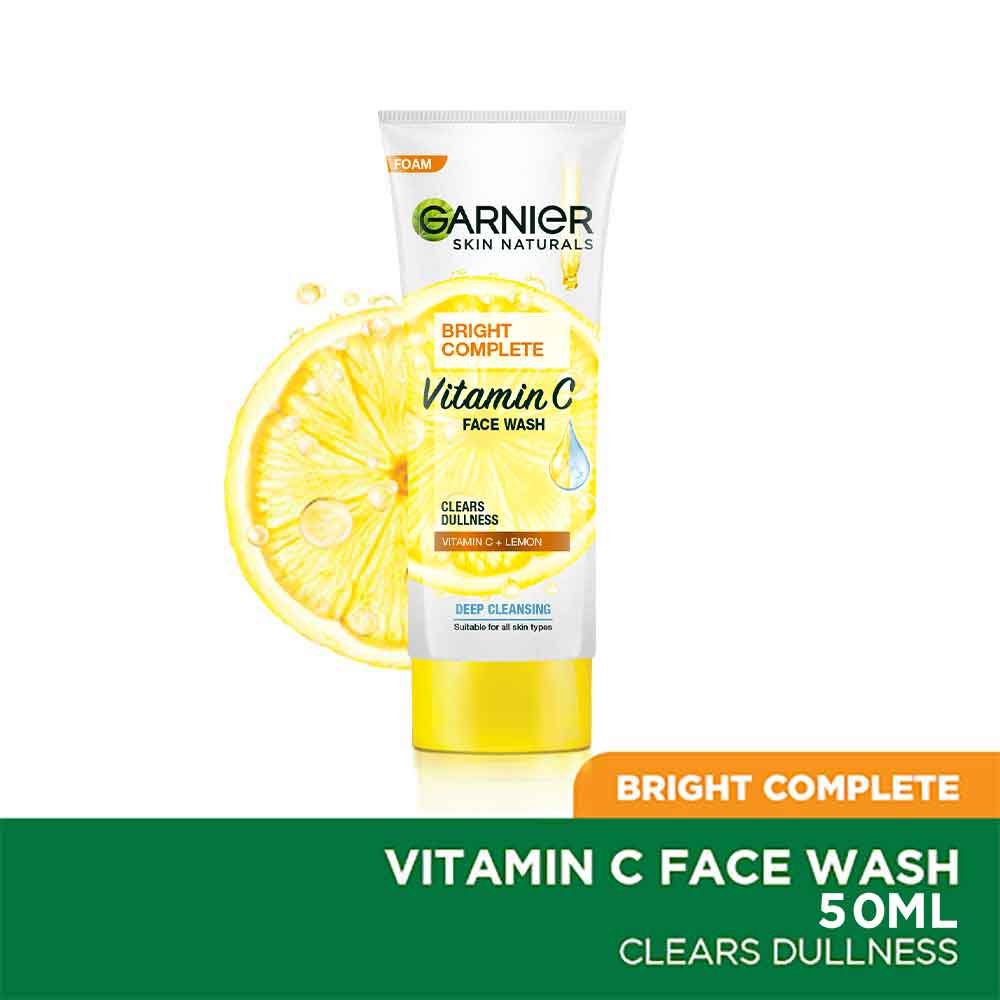 Garnier Bright Complete Vitamin C Facewash, 50g
