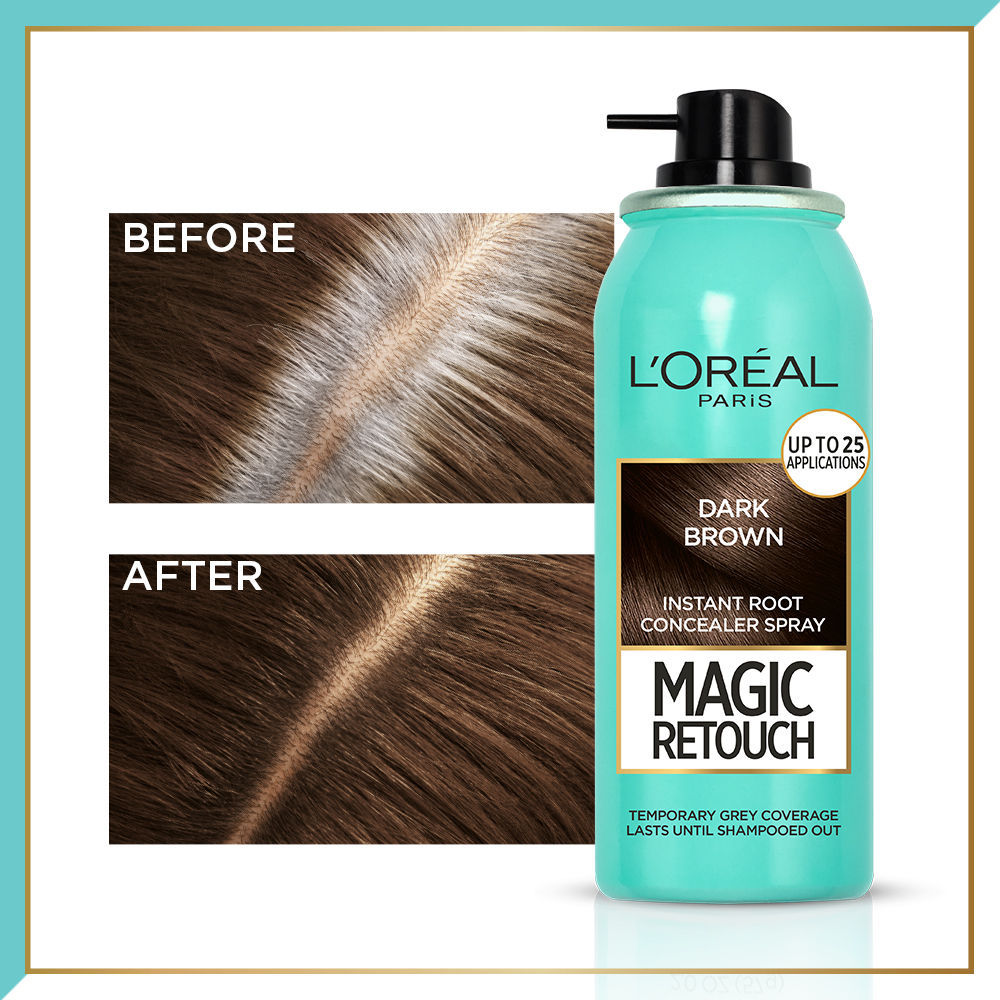 L'Oreal  Paris Magic Retouch Instant Root Concealer Spray - Dark Brown - (75ml)2