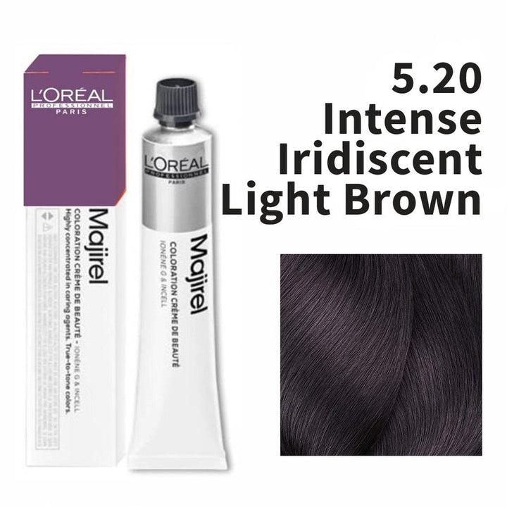 L'Oreal Professionnel Paris Majirel - 5.20 (Intense Iridescent Light Brown) 49.5 g