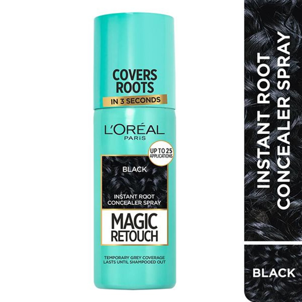 L'Oreal  Professionnel Paris Magic Retouch Instant Root Concealer Spray - Black - (75ml) - House of Ateeq