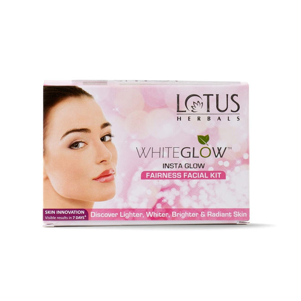 Lotus Herbals WhiteGlow Insta Glow Fairness 4-in-1 Facial Kit, 40g
