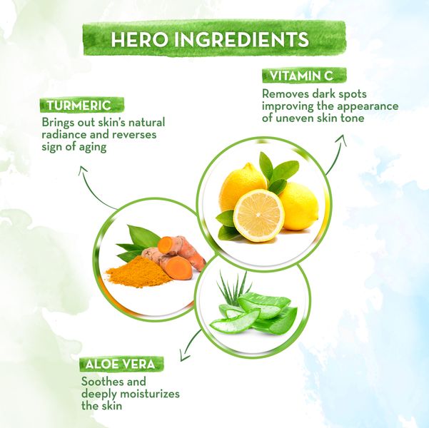 Natural Face Cleanser with Vitamin C, Turmeric, and Aloe Vera