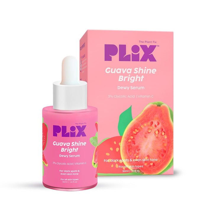 Plix 3% Glycolic Guava Shine Bright Serum, 30ml - House of Ateeq