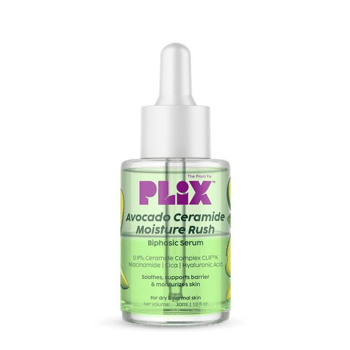 Plix Avocado Ceramide Moisture Rush Biphasic Serum for Strengthening Moisture Barrier, 30ml