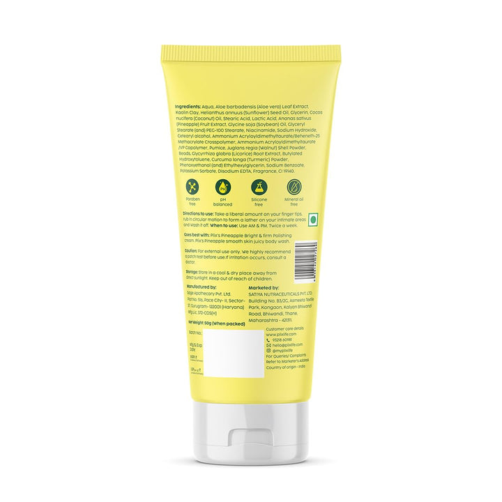 Plix Pineapple Soft & Smooth Juicy Scrub| For Bright Intimate Area, 50g