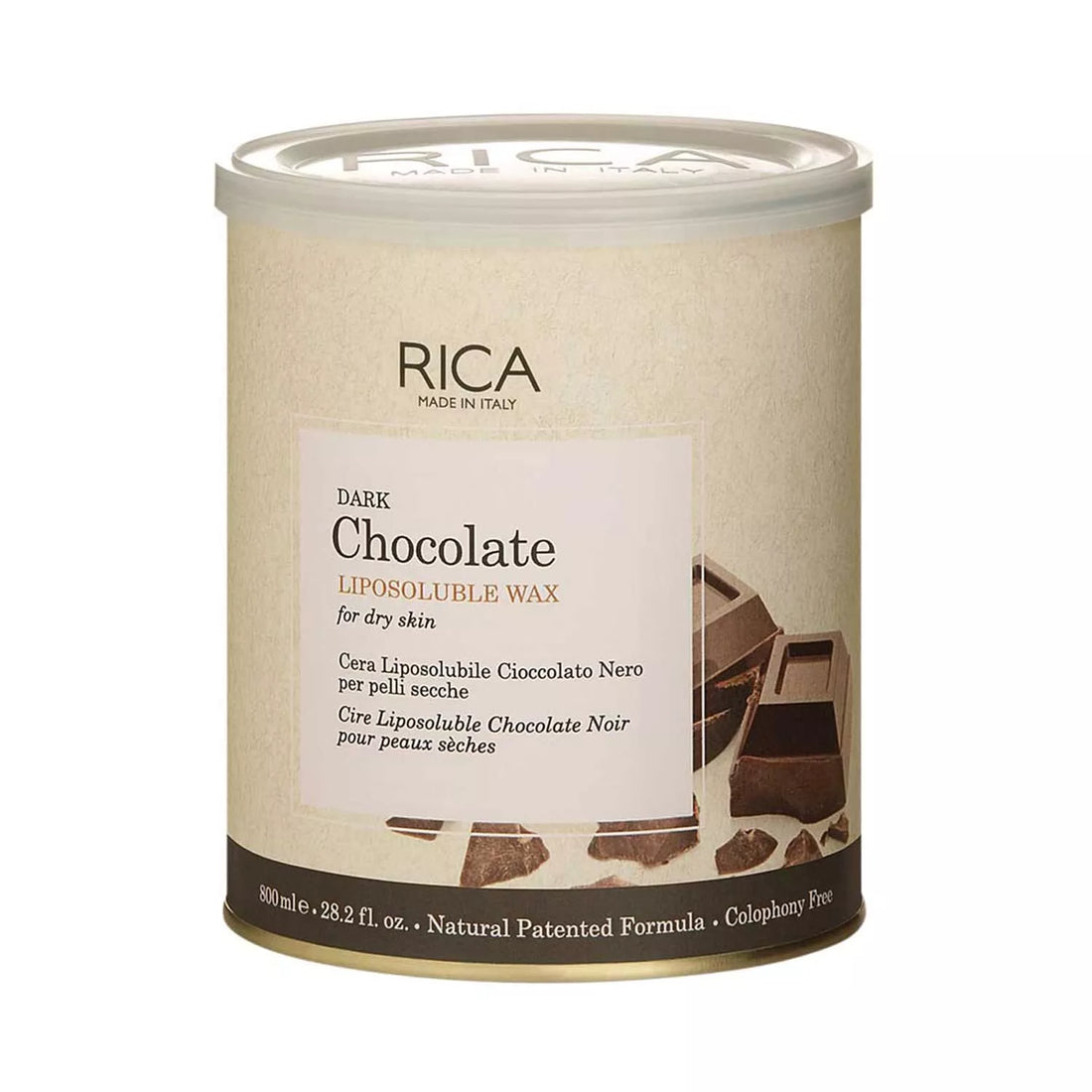 Rica Liposoluble Wax Dark Chocolate 800ml - House of Ateeq