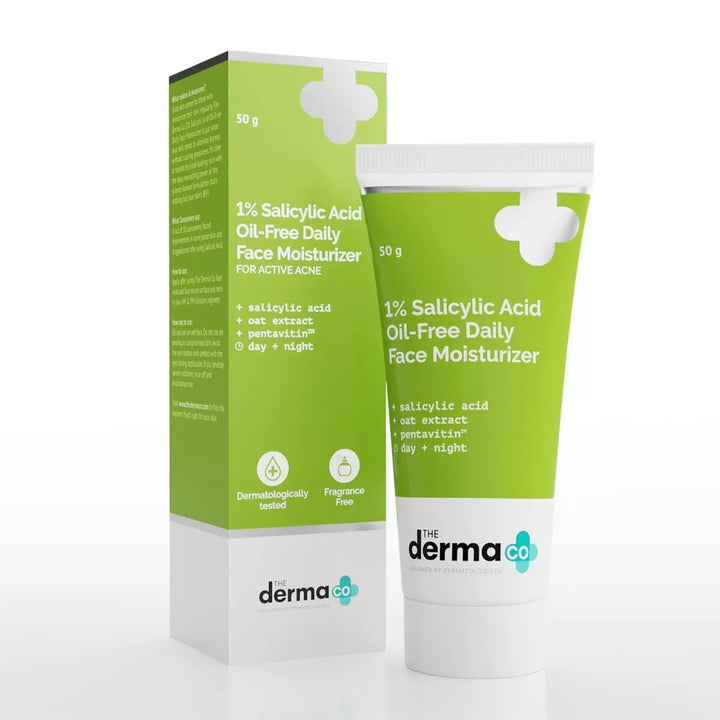 The Derma Co Ceramide 1% Salicylic Acid Oil Free Daily Face Moisturizer 50g - House of Ateeq