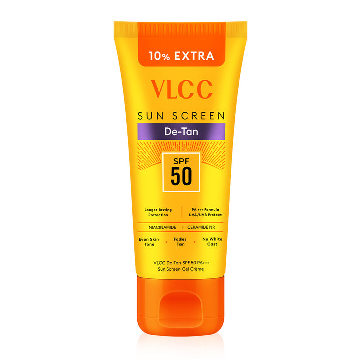 VLCC De-Tan SPF 50 PA+++ Sunscreen Gel Crème - 100g + 10g